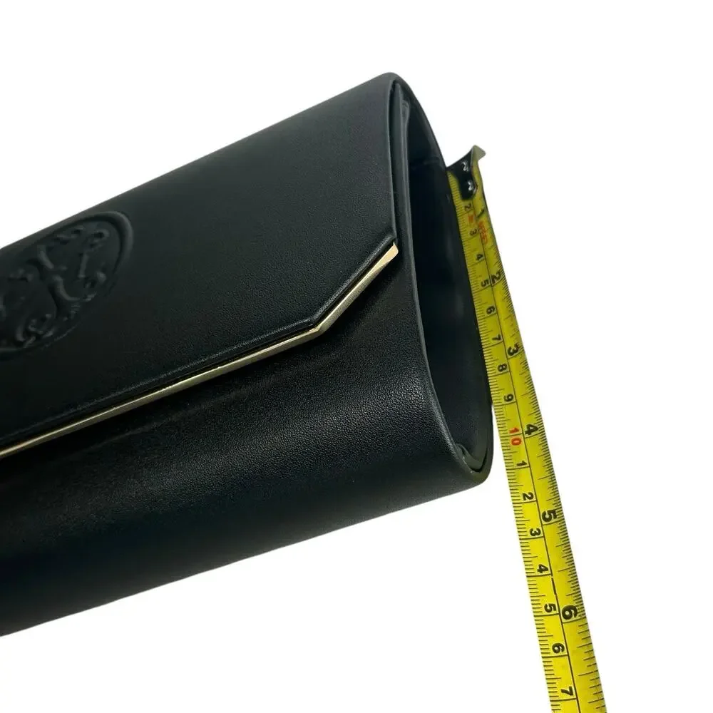 CXL By Christian Lacroix Black Clutch With Detachable Chain